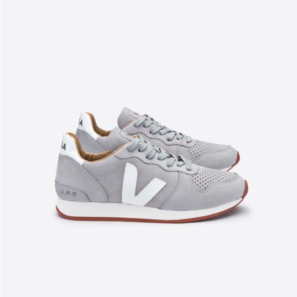 VEJA HOLIDAY BASTILLE NUBUCK OXFORD GREY WHITE size 5